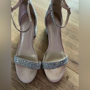 Betsey Johnson Glittering Silver Heels